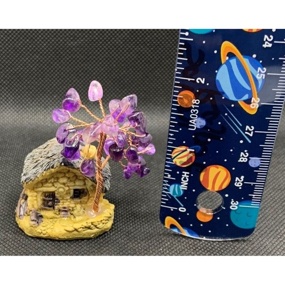 Amethyst Wire Wrapped Cottage/Home Décor Amethyst Cottage Mini House - Picture 7 of 7